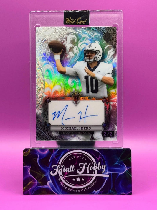 2024 Wild Card 7-Card Stud - Michael Heirs #AD7CS-MH - White Rainbow Auto 2/2
