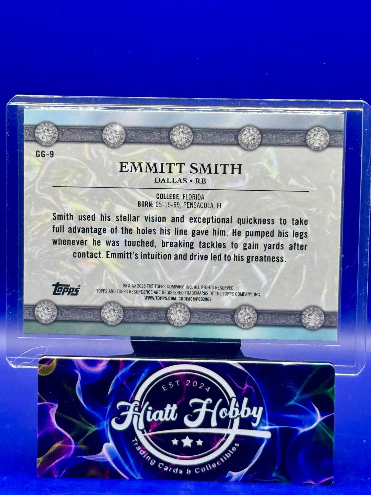 2024 Topps Resurgence - Emmitt Smith #GG-9 - Glimmer and Gleam