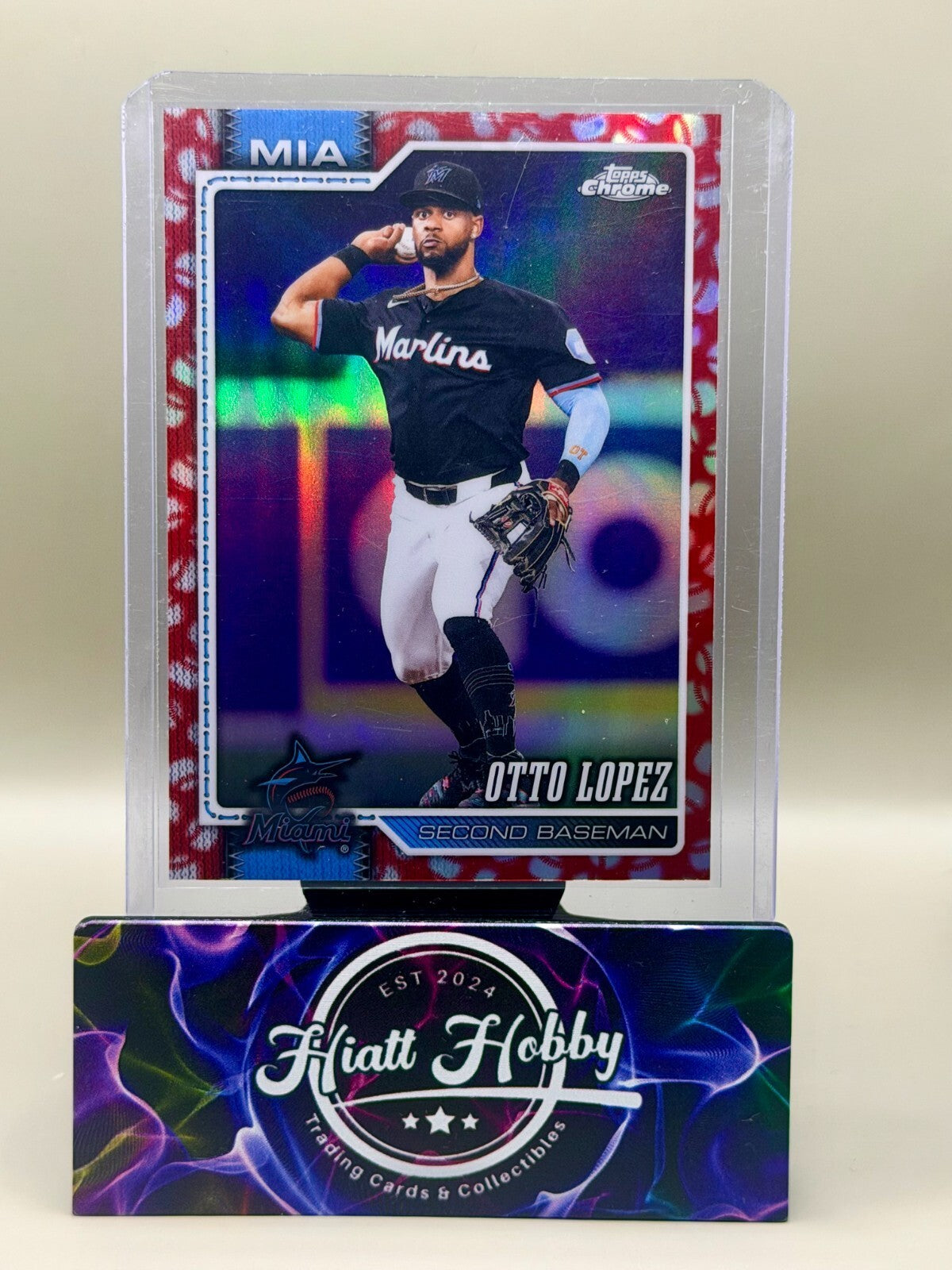 2026 Topps Chrome - #116 Otto Lopez - Baseball Seams Refractor