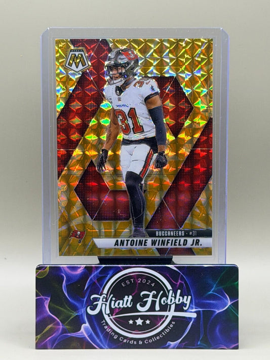 2025 Panini Mosaic Football - #113 Antoine Winfield Jr - Reactive Yellow Mosaic