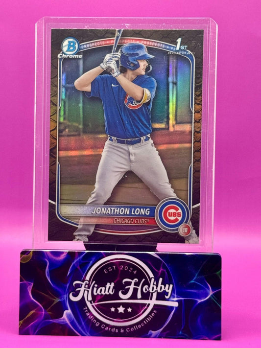 2025 Bowman - Chrome Prospects Jonathon Long #BCP-58 Reptilian Refractor (RC)