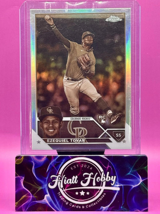 2023 Topps Chrome - Ezequiel Tovar #106 Sepia Refractor (RC)