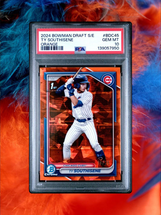 2024 Bowman Draft Sapphire #BDC-45 Ty Southisene - Orange /25 - PSA 10
