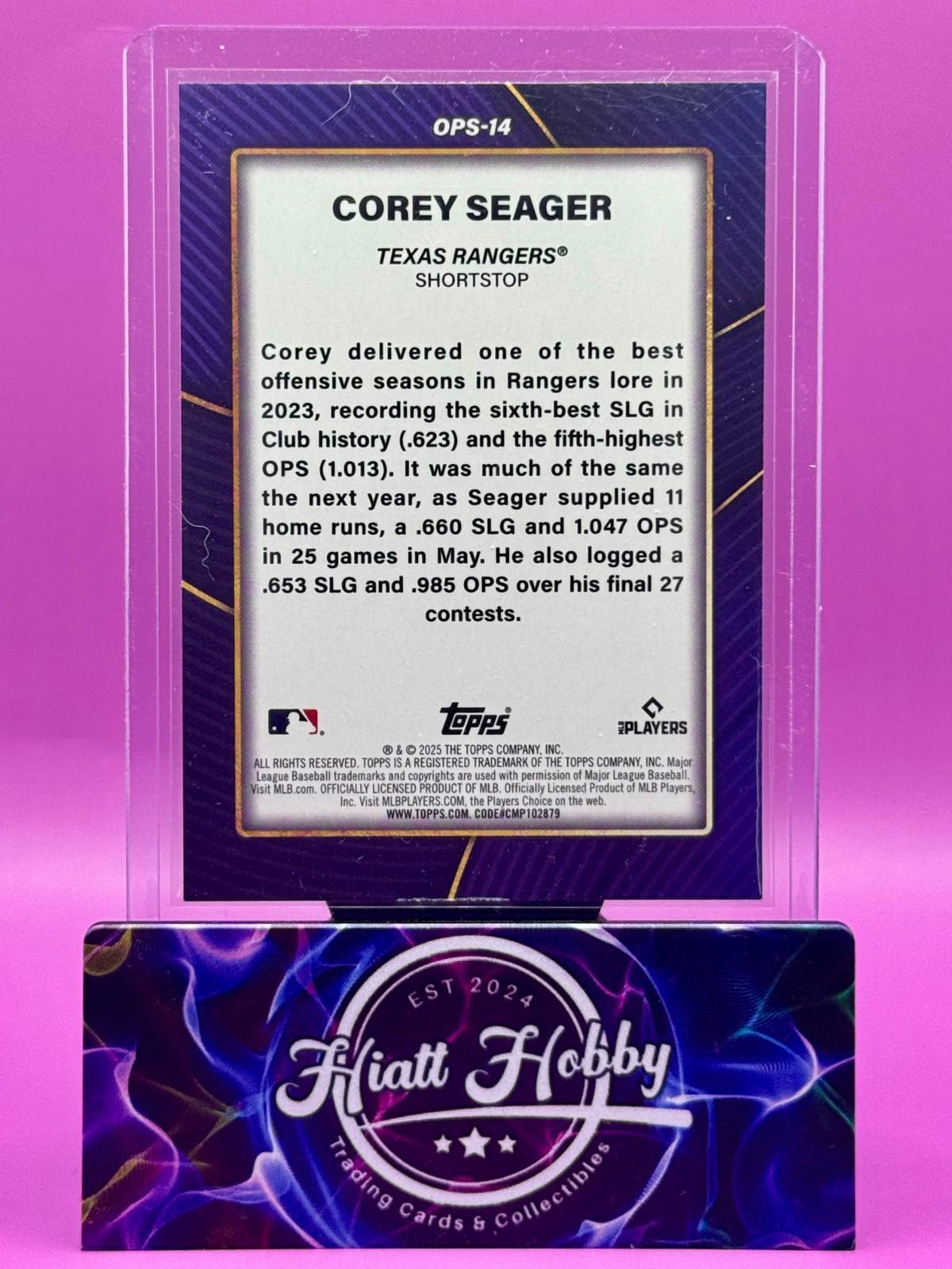 2025 Topps Series 2 - Ops Best Corey Seager #OPS-14