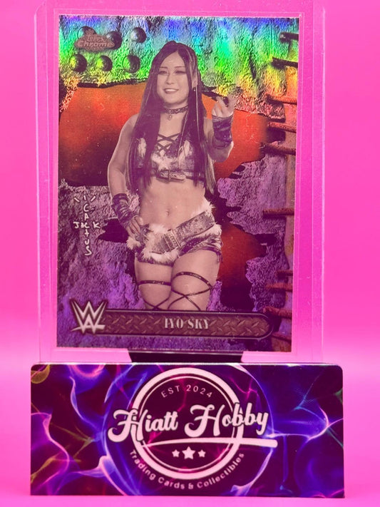 2025 Topps Chrome Cactus Jack WWE - Iyo Sky #53 - Refractor