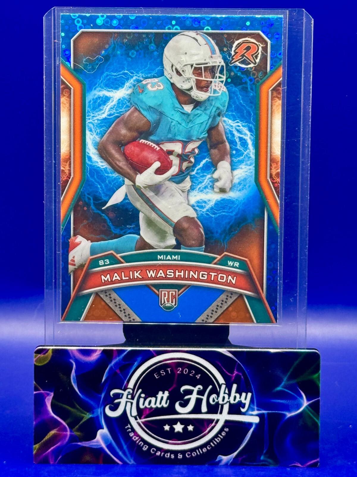 2024 Topps Resurgence - Rookies Malik Washington #159 - Blue & Orange Spark (RC)