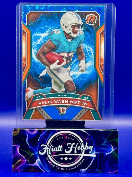 2024 Topps Resurgence - Rookies Malik Washington #159 - Blue & Orange Spark (RC)
