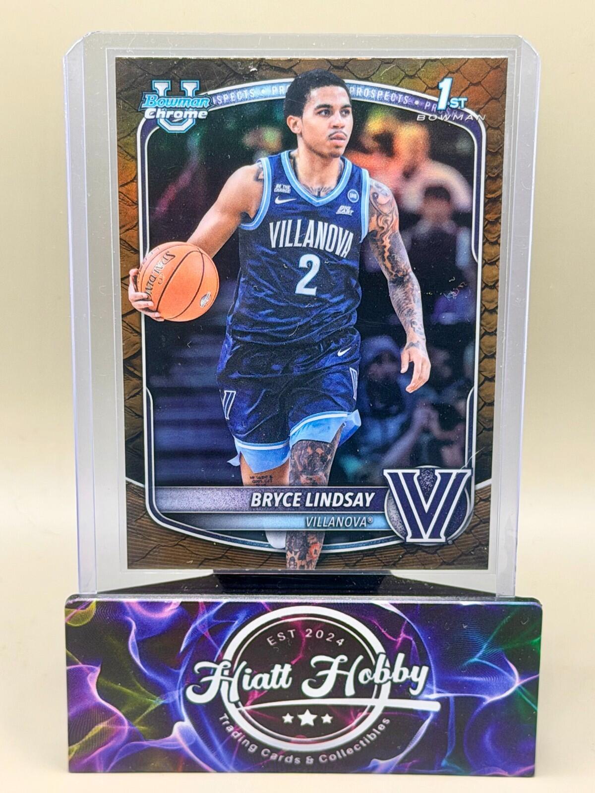 2025-26 Bowman Chrome Basketball - #BCP-52 Bryce Lindsay - Reptilian (1st)