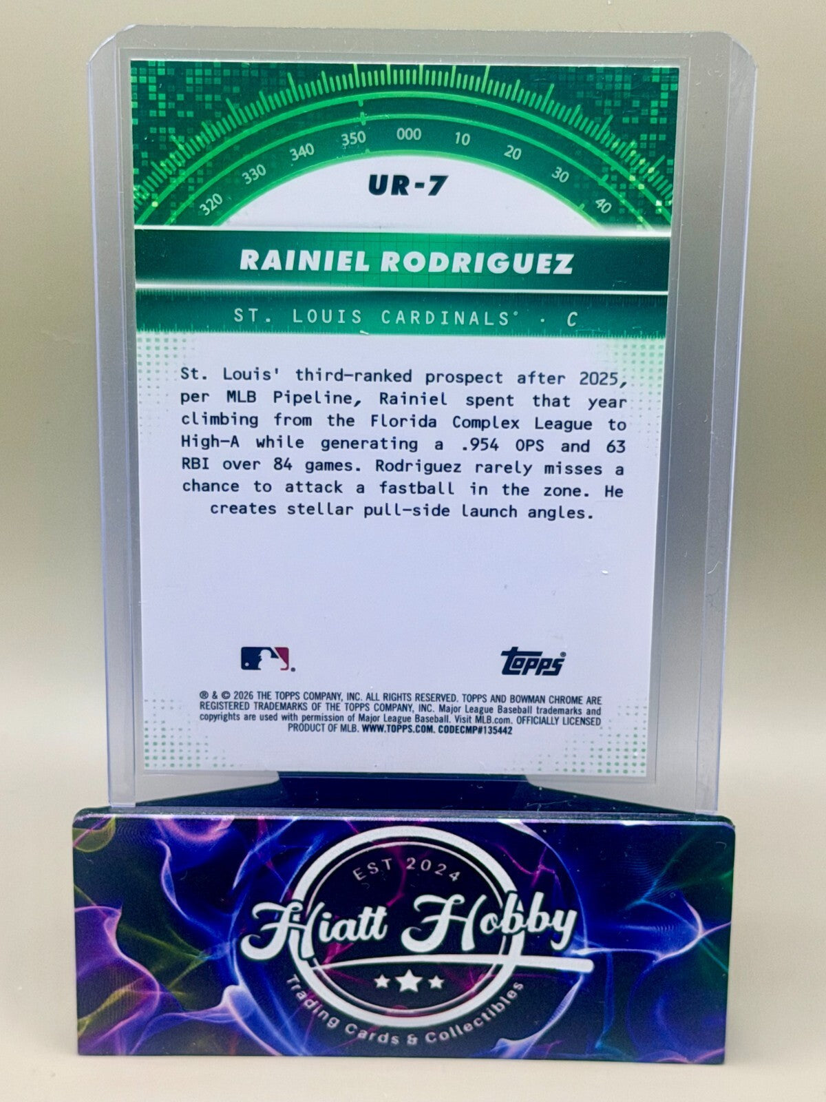 2026 Bowman Chrome Baseball - #UR-7 Rainiel Rodriguez - Under the Radar (RC)