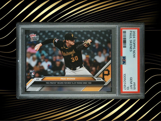 2024 Topps Now - #645 Paul Skenes (RC) PSA 10 🔥