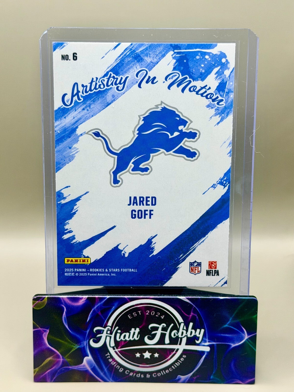 2025 Panini Rookies and Stars - #6 Jared Goff - Artistry in Motion - Preferred