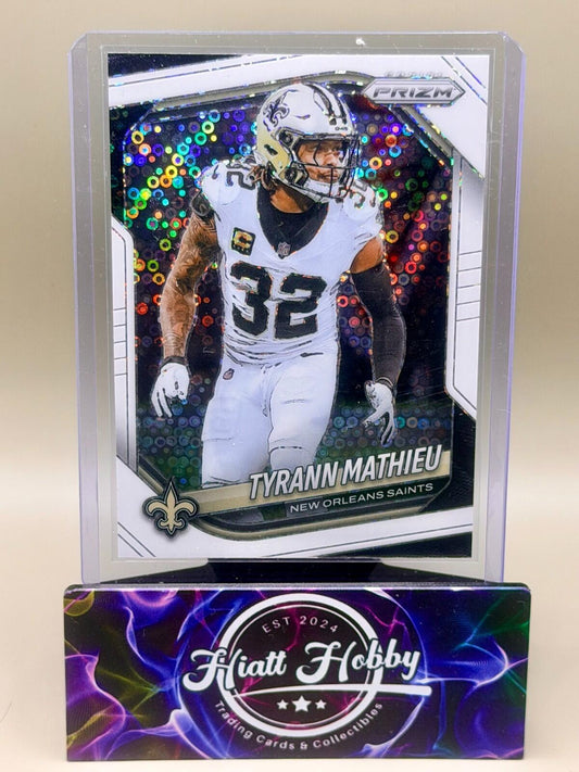 2025 Panini Prizm Football - #196 Tyrann Mathieu - White Disco Prizm