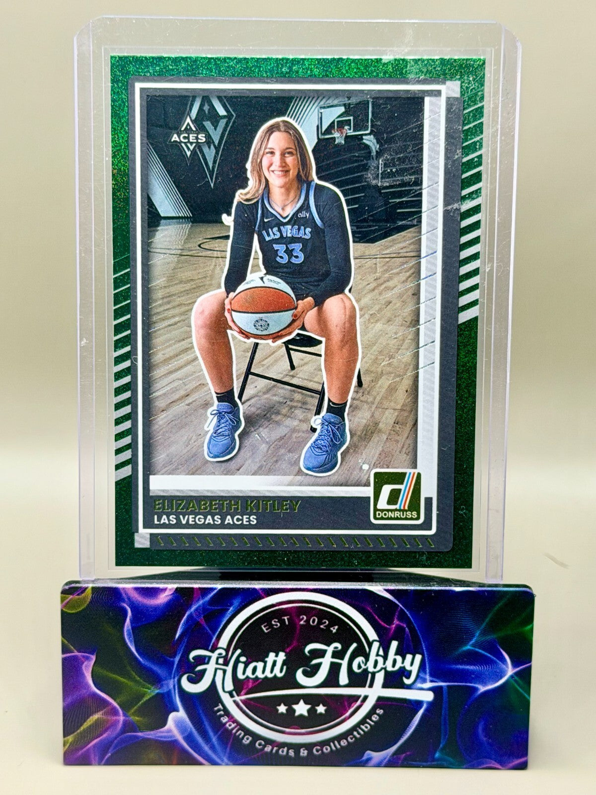 2025 Panini Donruss WNBA - #66 Elizabeth Kitley - Green Shimmer (RC)