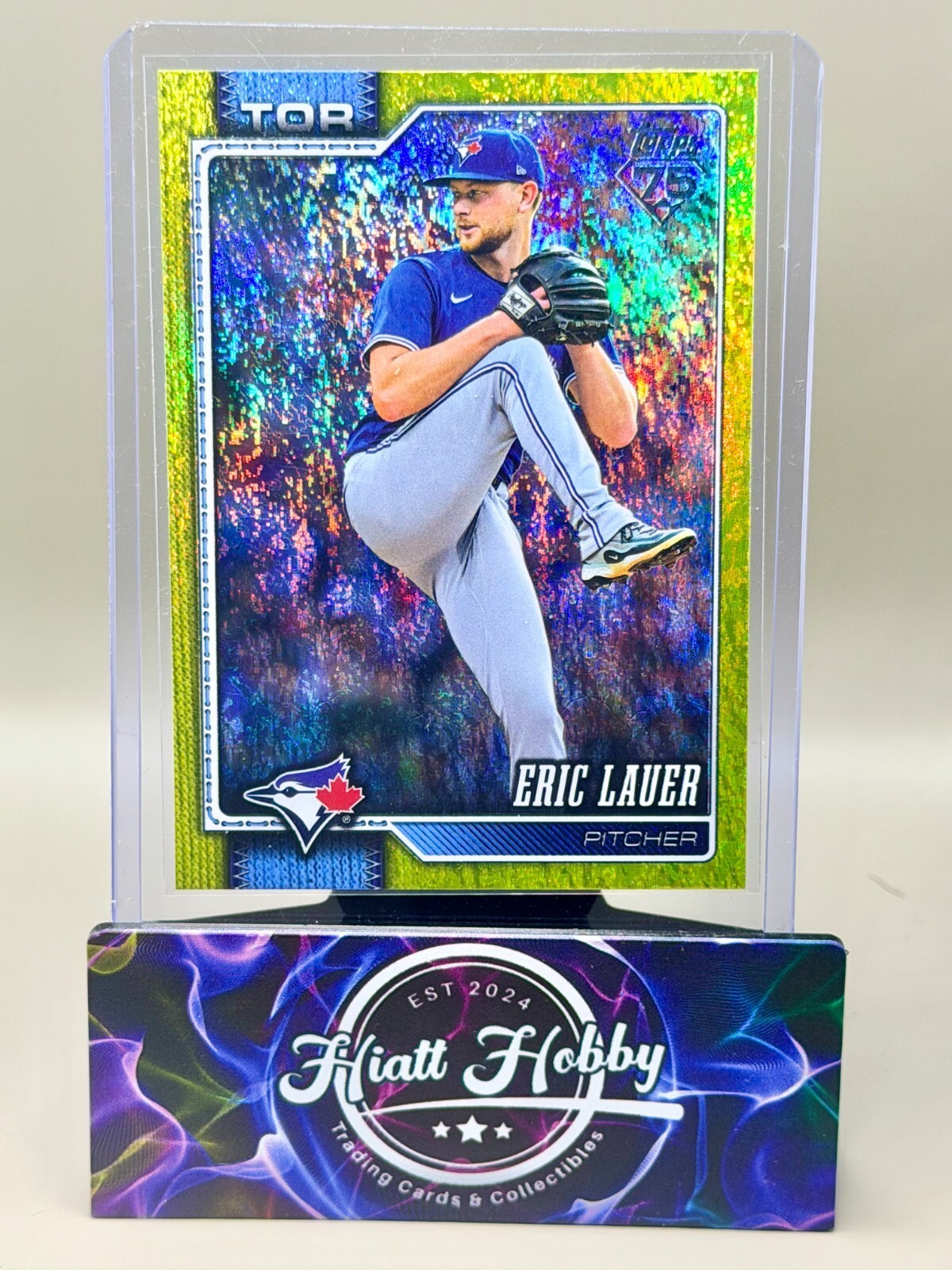 2026 Topps Series 1 - #175 Eric Lauer - Yellow Holofoil /399