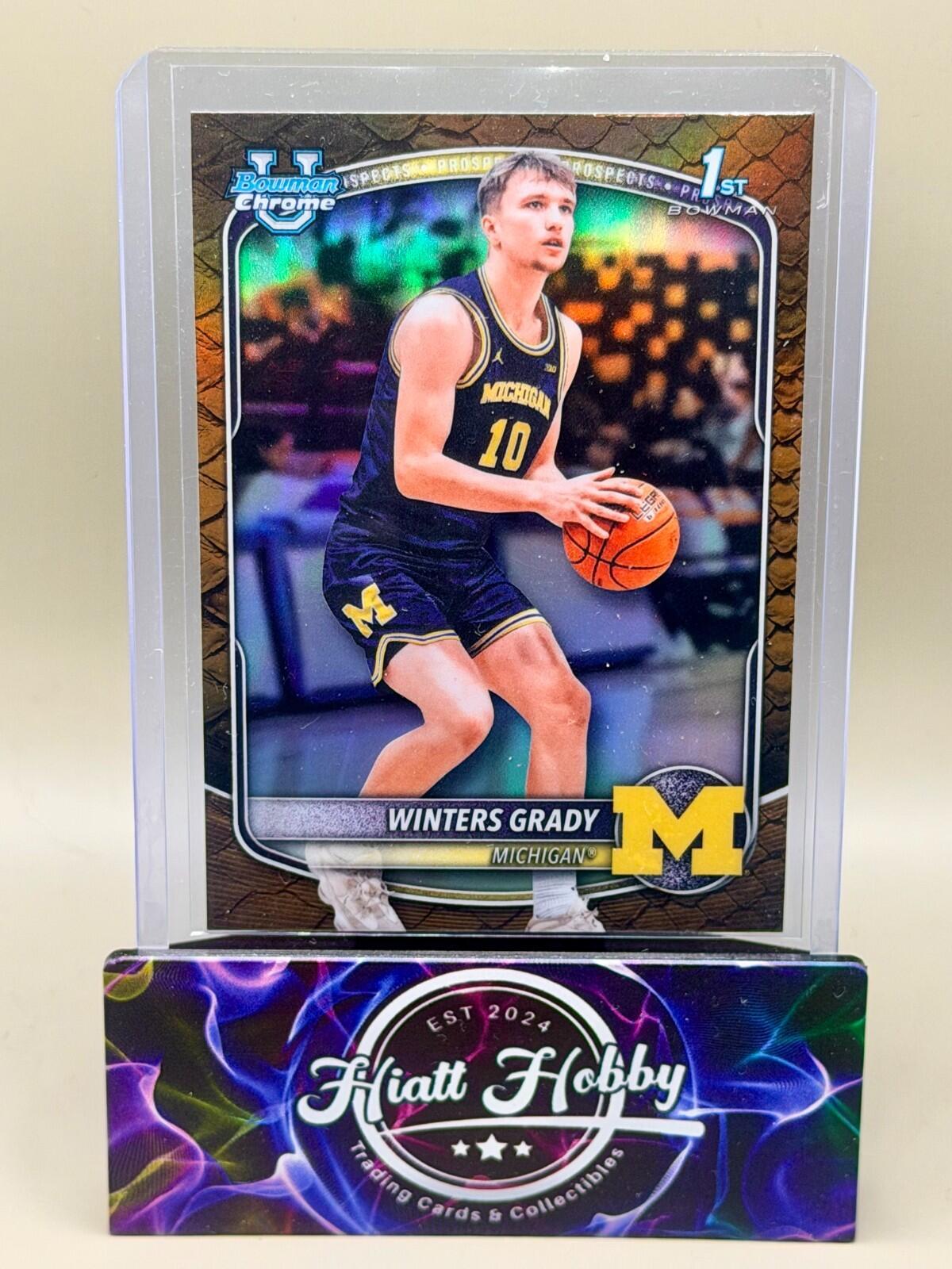 2025-26 Bowman Chrome Basketball - #BCP-67 Winters Grady - Reptilian (1st)