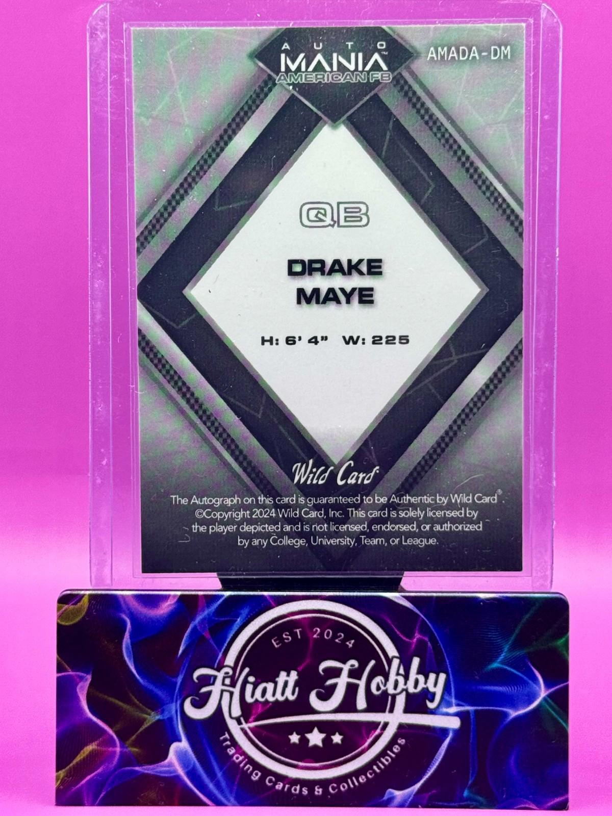 2024 Wild Card Auto Mania - Drake May #AMADA-DM - Red Fireworks Auto 1/1