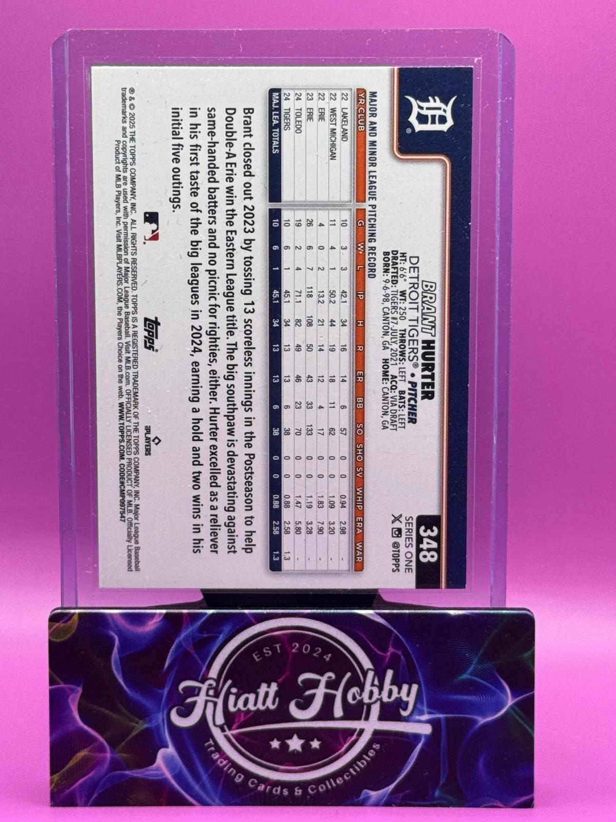 2025 Topps Series 1 - Brant Hurter #348 Holofoil (RC)