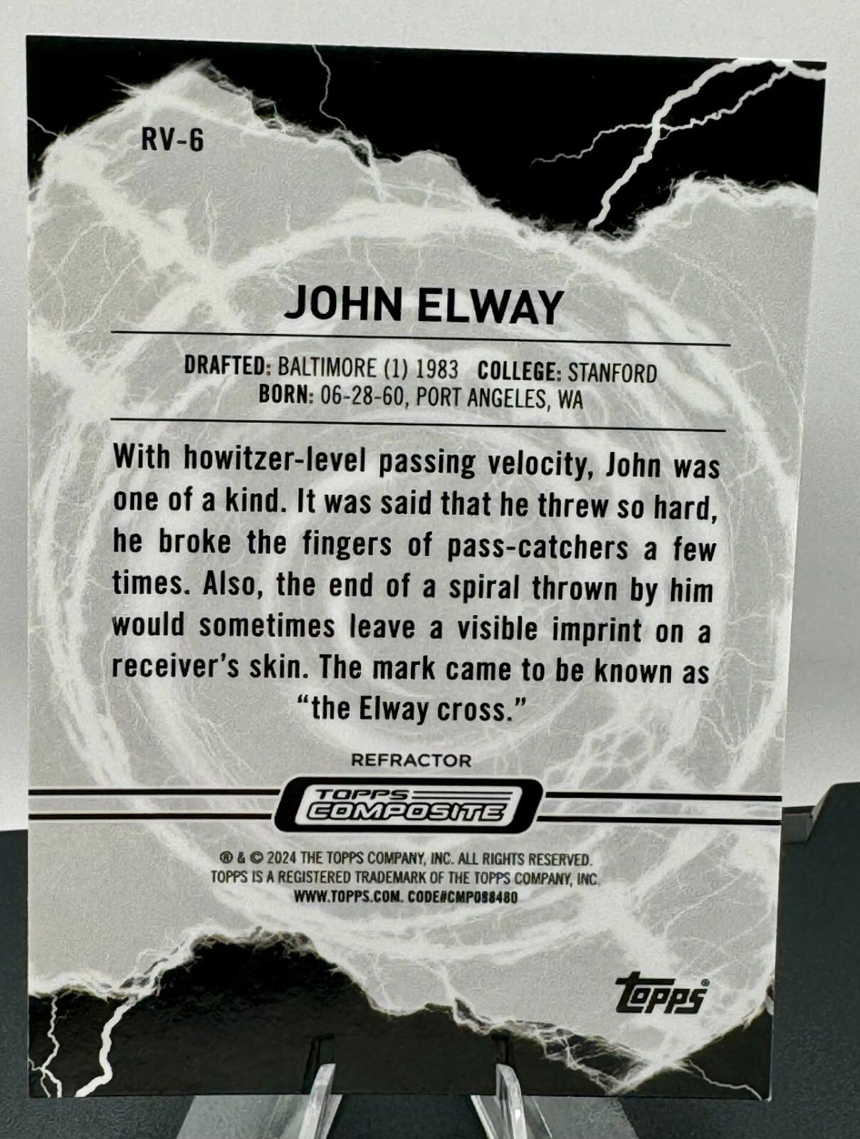 2023 Topps Composite - Resurgence Voltaic Chrome Refractor - John Elway #RV-6