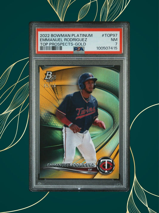2022 Bowman Platinum - Emmanuel Rodriguez #TOP-97 - Gold 50