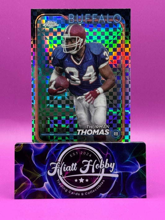 2024 Topps Chrome Football - Thurman Thomas #9 - X-Fractor