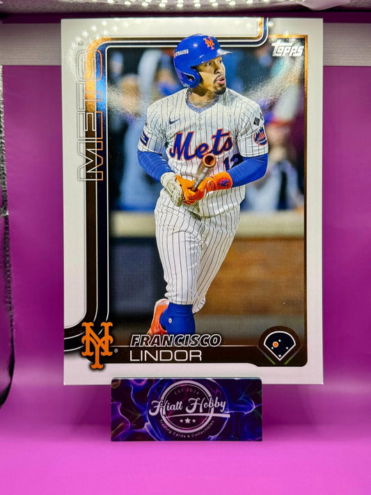 2025 Topps Flagship - Francisco Lindor #OTC-1 and #CTB-1 Lot of 2