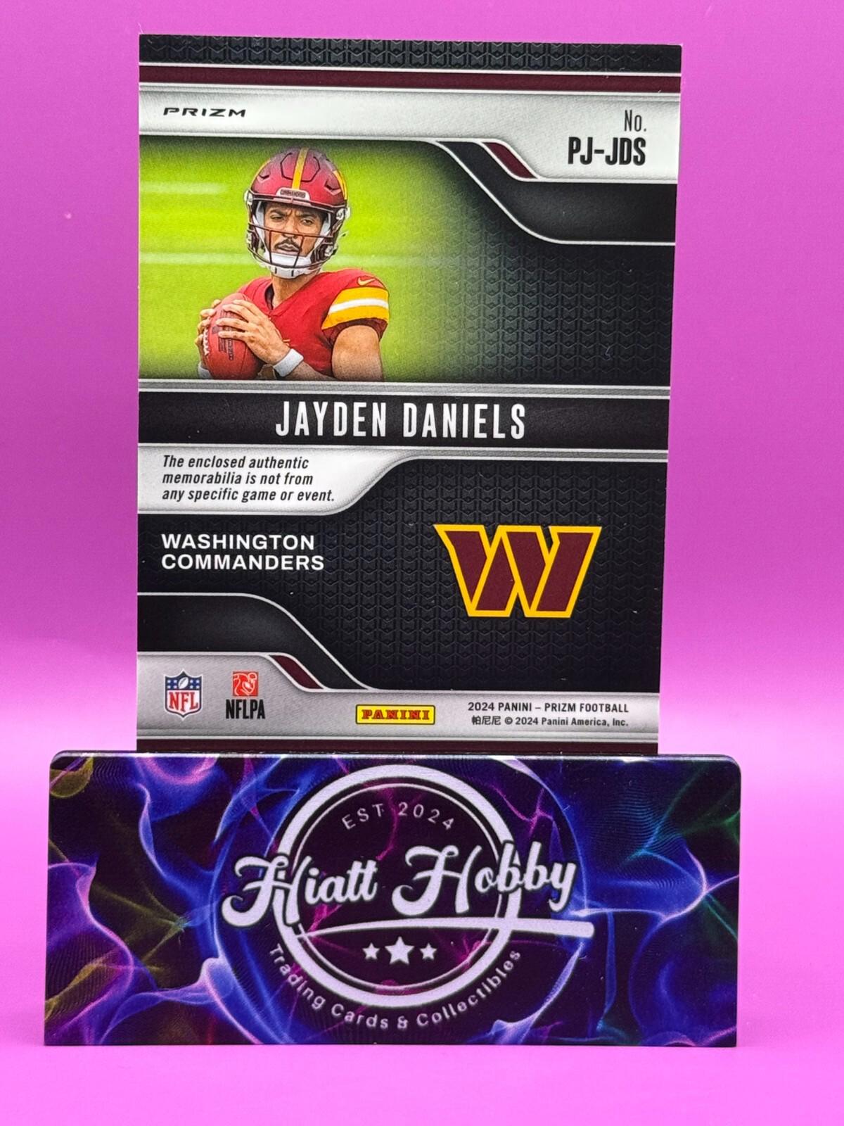 2024 Panini Prizm Football - Jayden Daniels #PJ-JDS - Premier Jerseys  (MEM, RC)