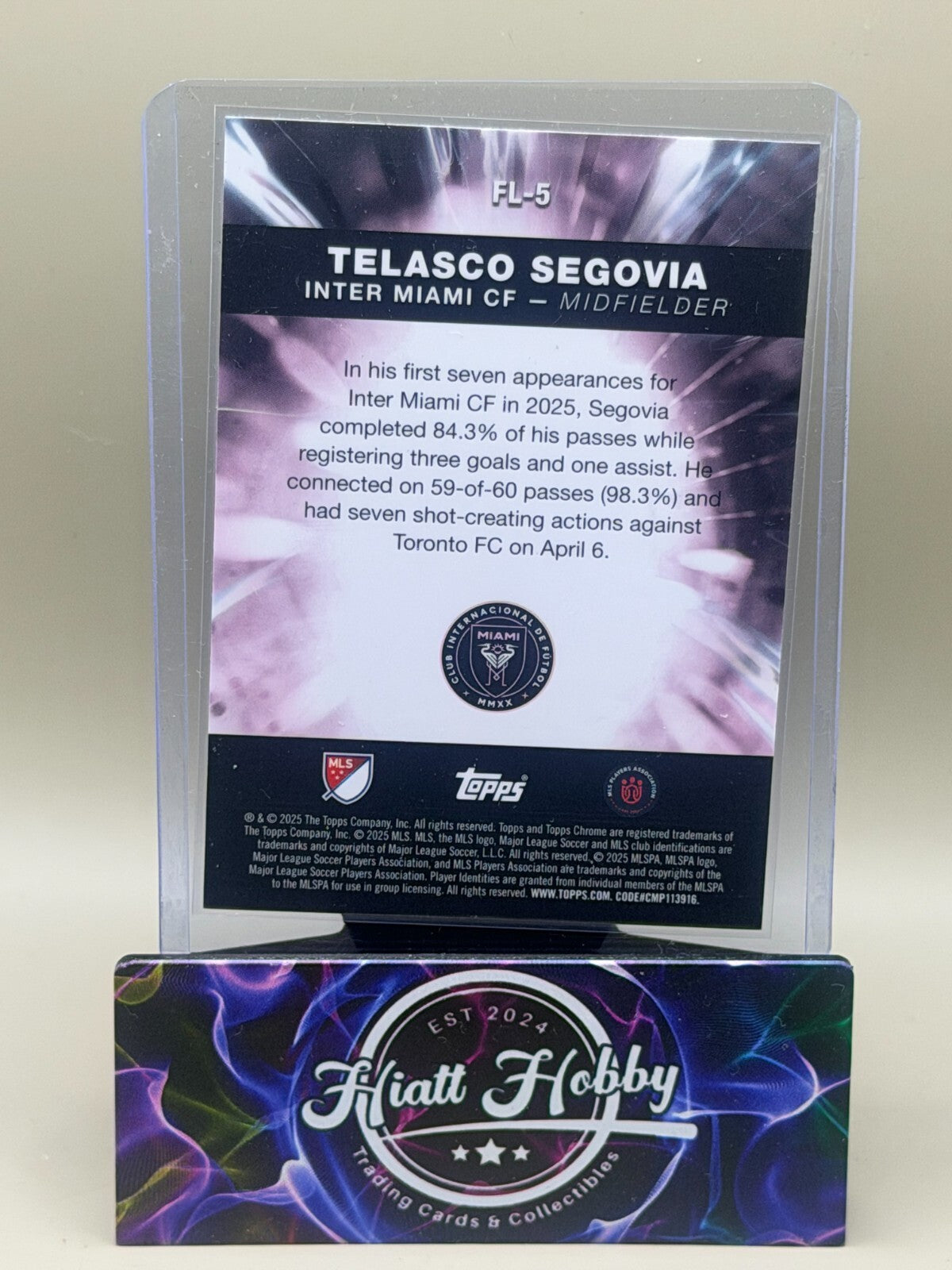 2025 Topps Chrome MLS Soccer - #FL-5 Telasco Segovia - Fast Lane (RC)