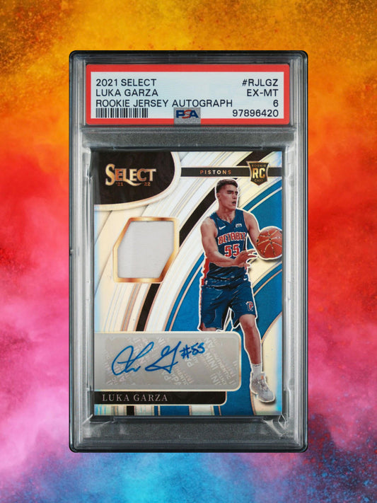 2021 Panini Select -Luka Garza RPA /199 - PSA 6