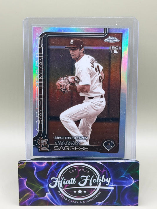 2025 Topps Chrome Update - Thomas Saggese #USC157 - Sepia Refractor (RC)