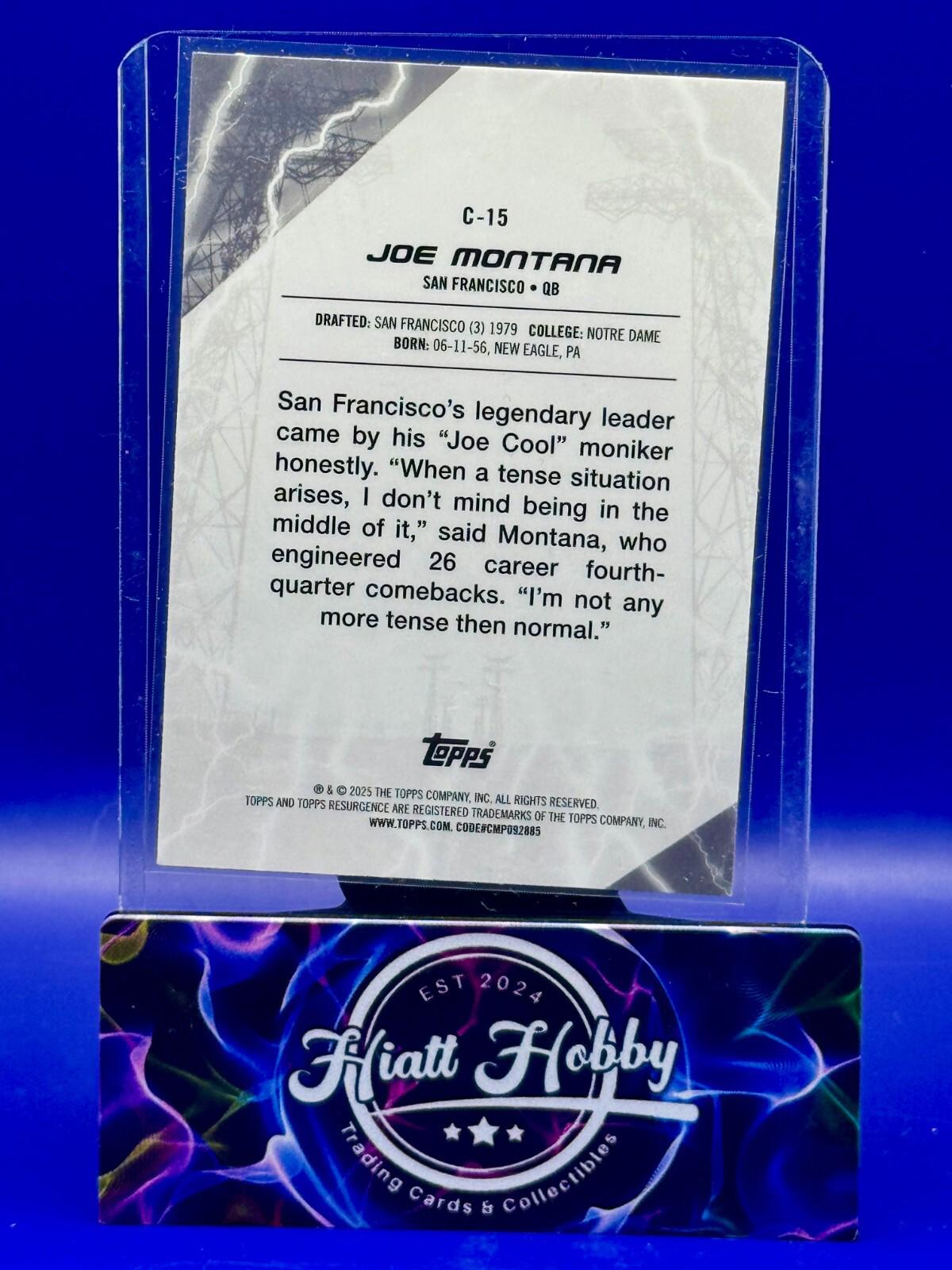 2024 Topps Resurgence - Joe Montana #C-15 - Conductors