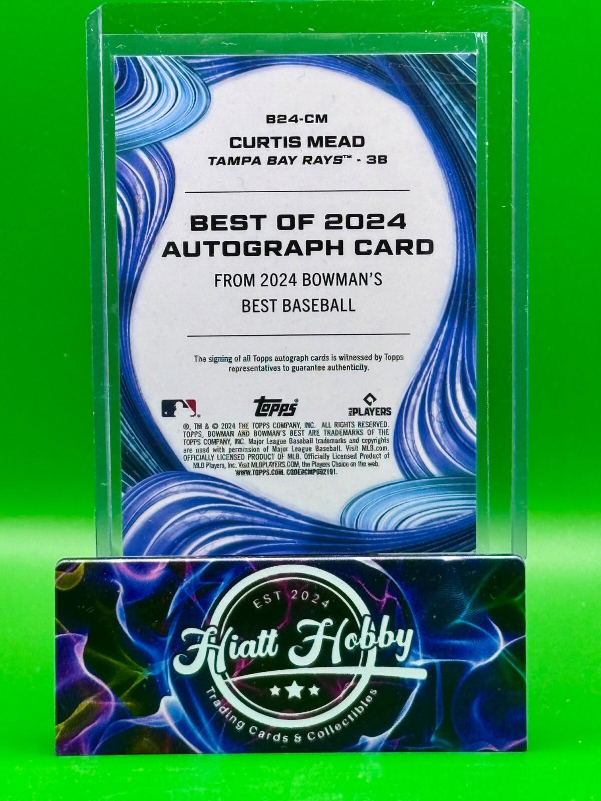 2024 Bowman's Best - Curtis Mead #B24-CM - Green Auto /99