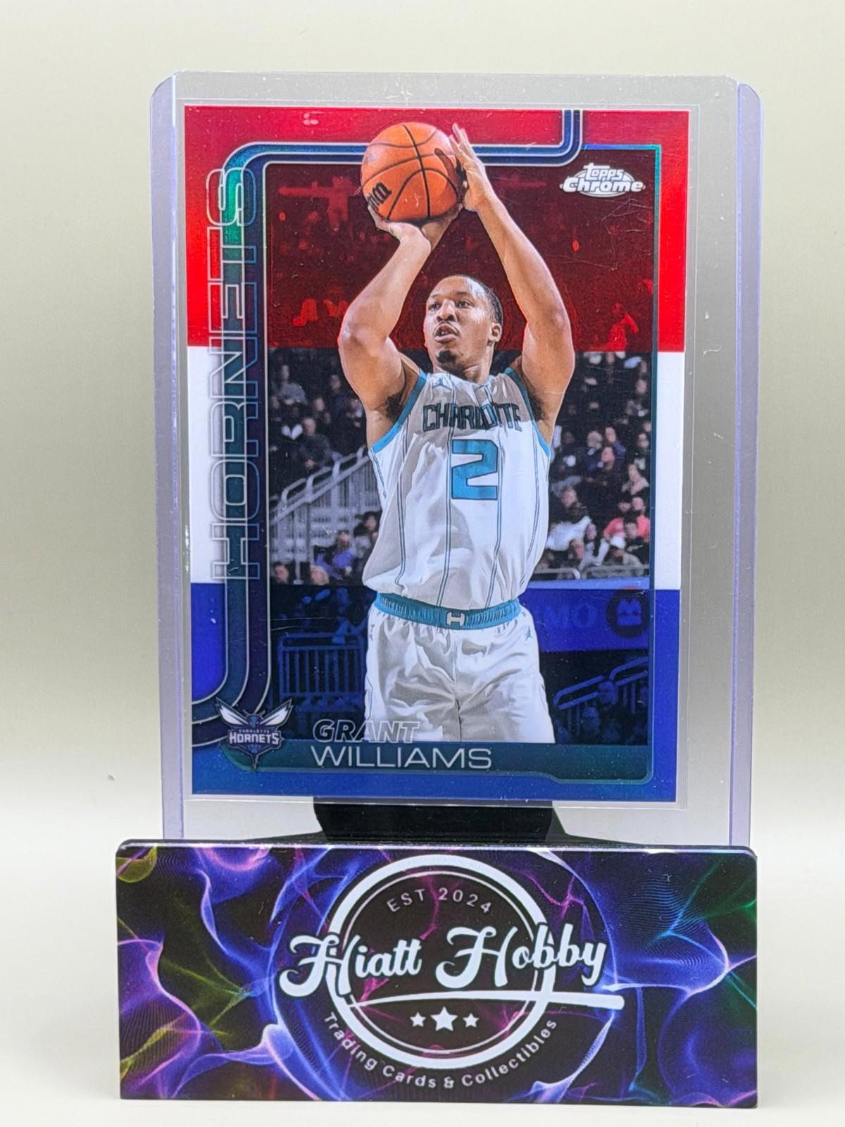 2025-26 Topps Chrome - Grant Williams #65 Red White & Blue Refractor