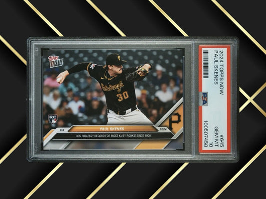 2024 Topps Now - #645 Paul Skenes (RC) PSA 10 🔥