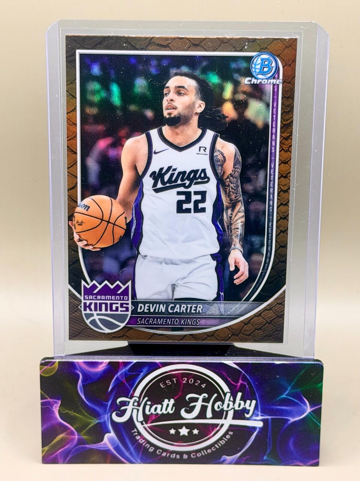 2025-26 Bowman Chrome Basketball - #BCV-197 Devin Carter - Reptilian
