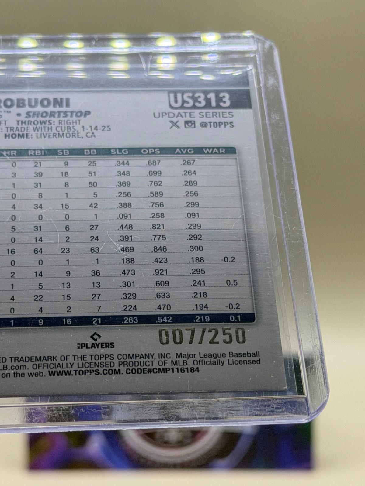 2025 Topps Update - Miles Mastrobuoni #US313 - Purple /250
