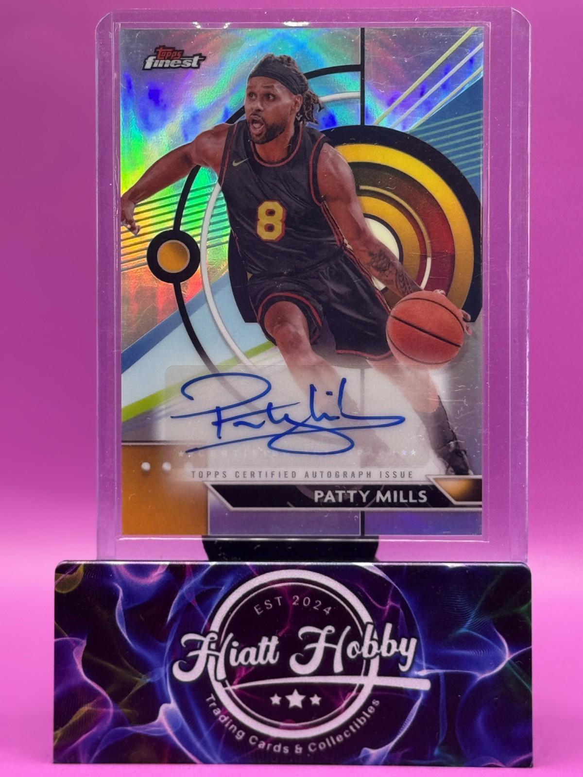 2023 Topps Finest Basketball - Patty Mills #FA-PM - Auto Refractor