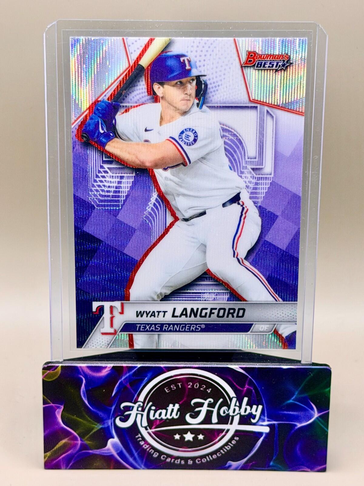 2025 Bowman's Best - #63 Wyatt Langford - Wave Refractor