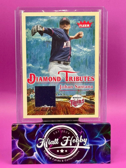 2005 Fleer Tradition - Diamond Tributes Johan Santana #DTJS Materials Game Used