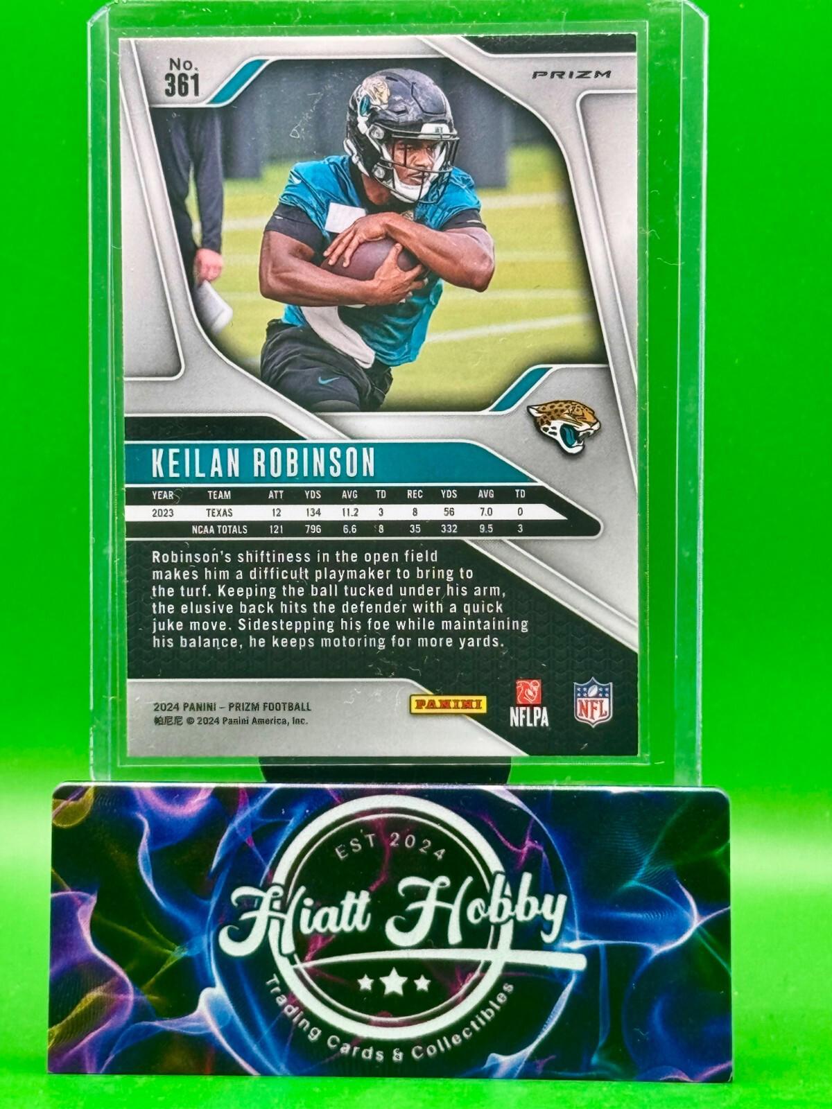 2024 Panini Prizm - Keilan Robinson #361 (RC) Black & White Checker Prizm
