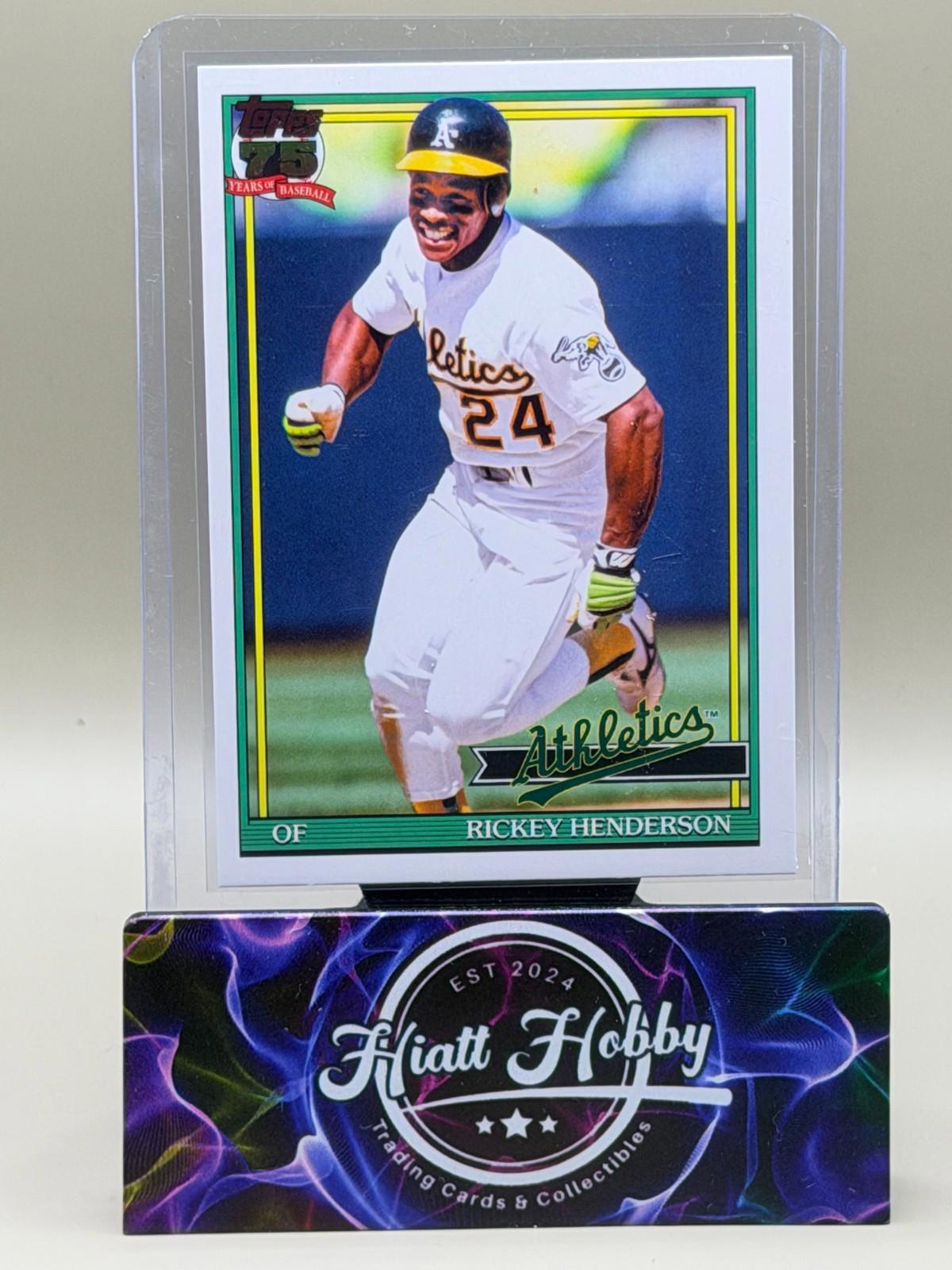 2026 Topps Series 1 #T91-52 Rickey Henderson - 35th Anniversary