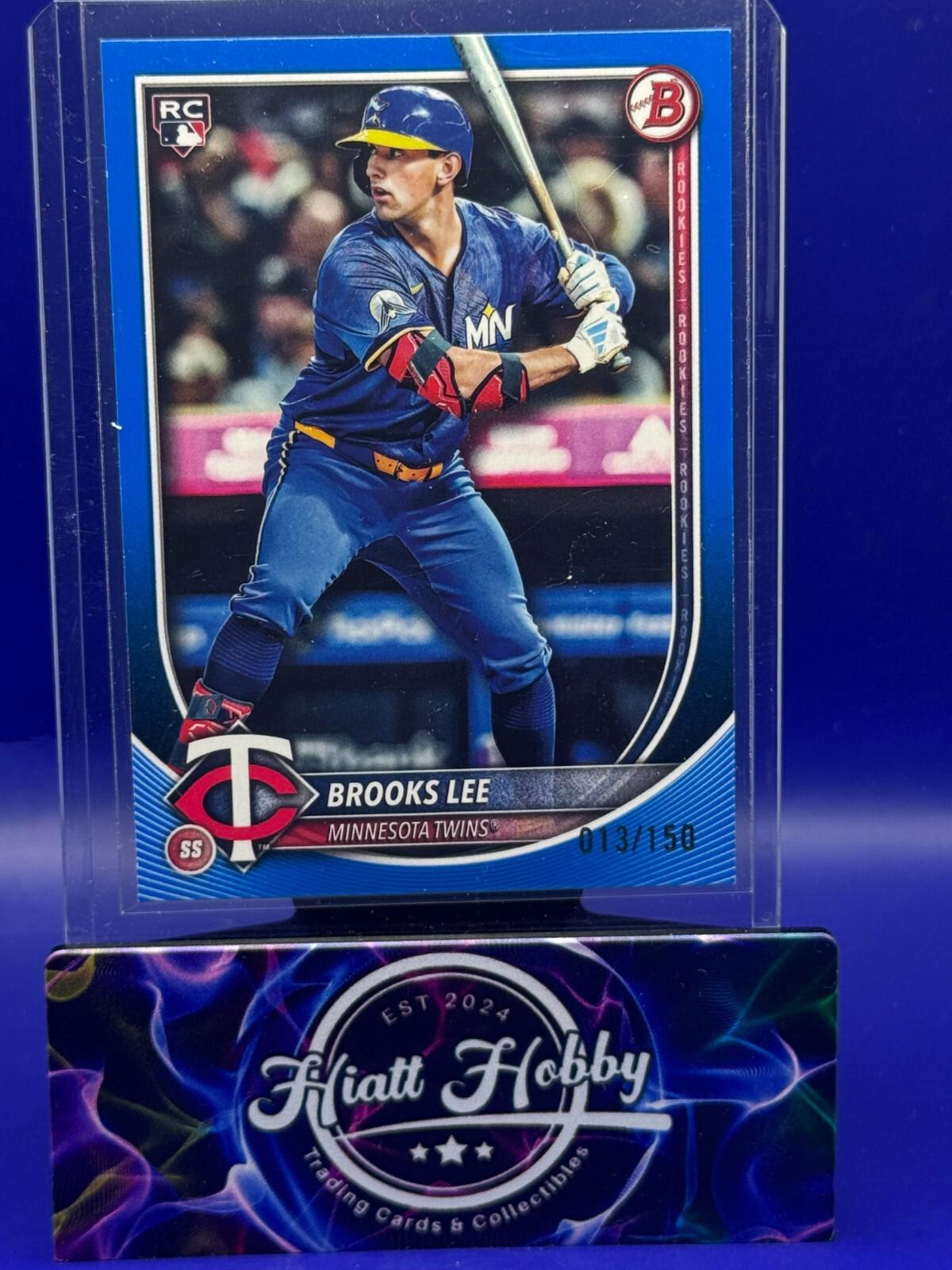 2025 Bowman - Brooks Lee #72 - Blue Boarder /150 - Color Match (RC)