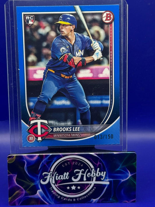 2025 Bowman - Brooks Lee #72 - Blue Boarder /150 - Color Match (RC)