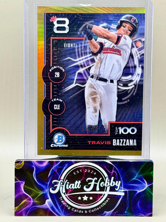 2025 Bowman Chrome - Travis Bazzana #BTP-8 - Top Prospects - Gold /50