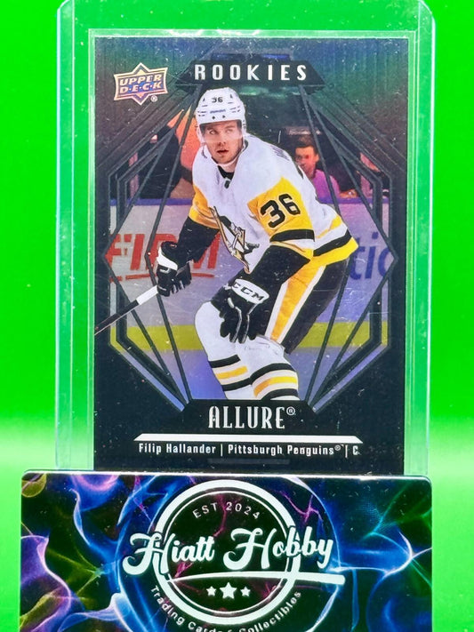 2022-23 Upper Deck Allure - Rookies Filip Hallander #112 Black Rainbow (RC)