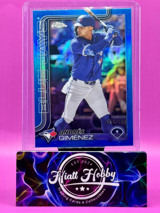 2025 Topps Chrome - Andres Gimenez #70 - Blue /150