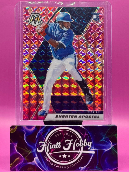 2021 Panini Mosaic - Rookie Sherten Apostel #213 Pink Camo Mosaic Prizm (RC)