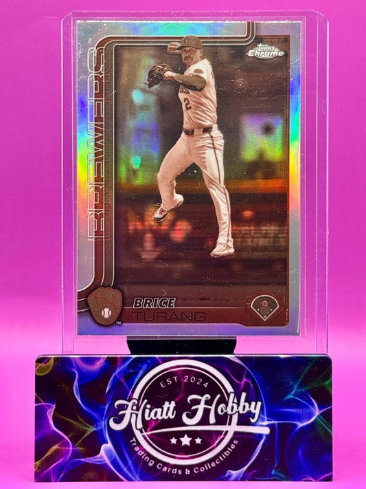 2025 Topps Chrome - Brice Turang #109 - Sepia Refractor