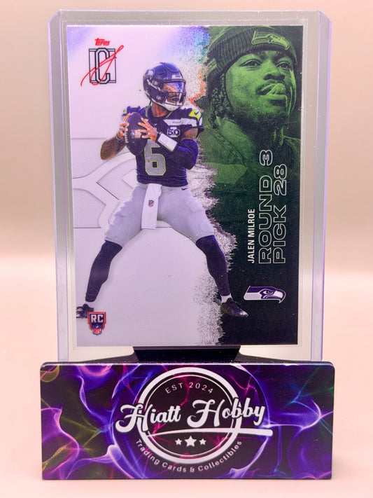 2025 Topps Signature Class - #151 Jalen Milroe - Chrome White Refractor (RC)