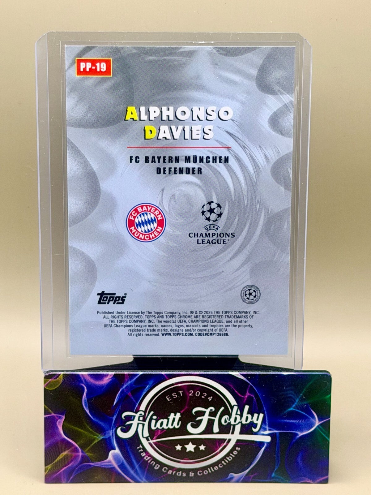 2025-26 Topps Chrome UEFA Soccer - #PP-19 Alphonso Davies - Power Players