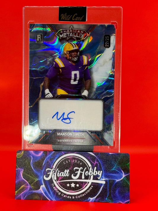 2023 Wild Card Metallix - Maason Smith #WMM-MSA - Blue Lava Auto /25